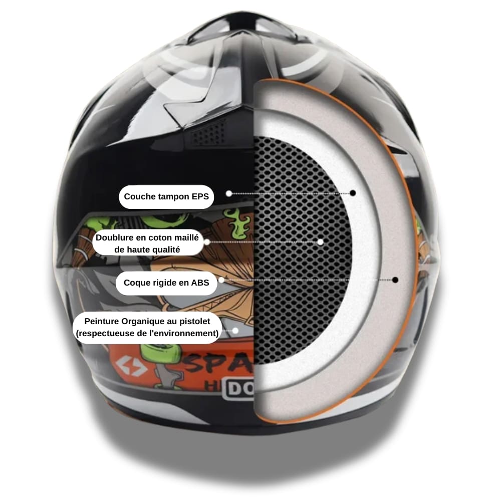 Casque de Moto Cross intégral moto tout-terrain