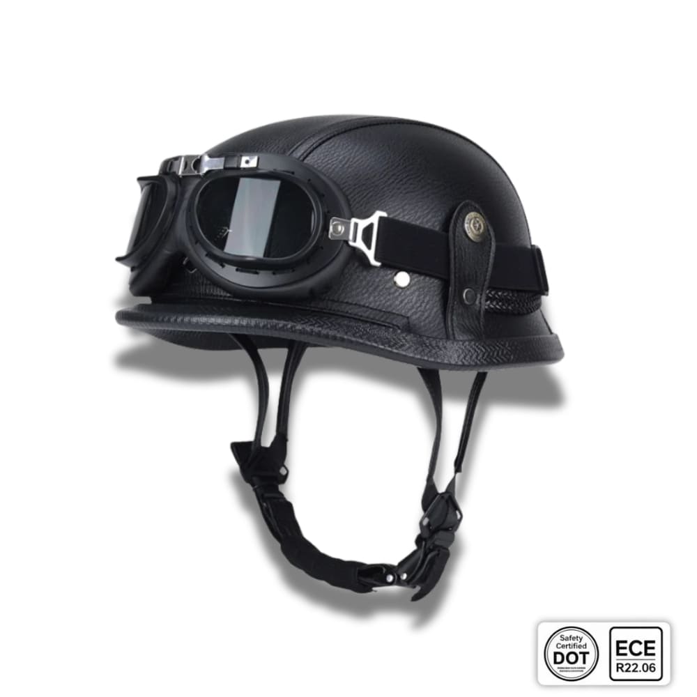 Casque moto Vintage "Cruiser" avec Lunette