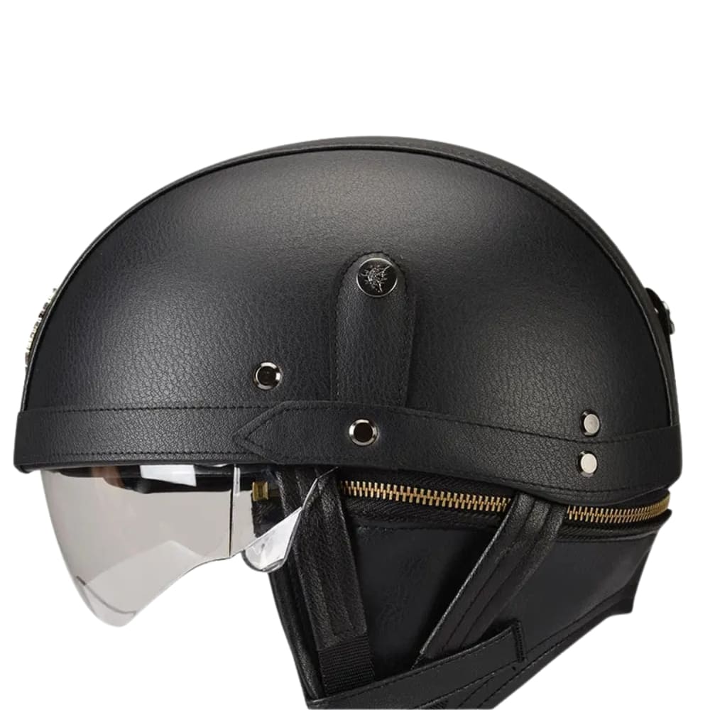Casque moto Vintage avec Lunette | Livraison Gratuite | 3 CADEAUX OFFERT