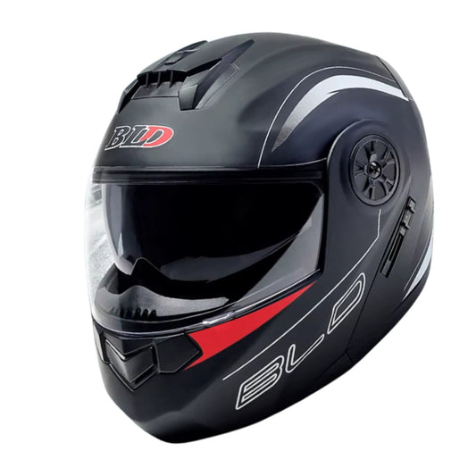 Casque moto Modulable | Bluetooth | Noir Mate MotoBeast