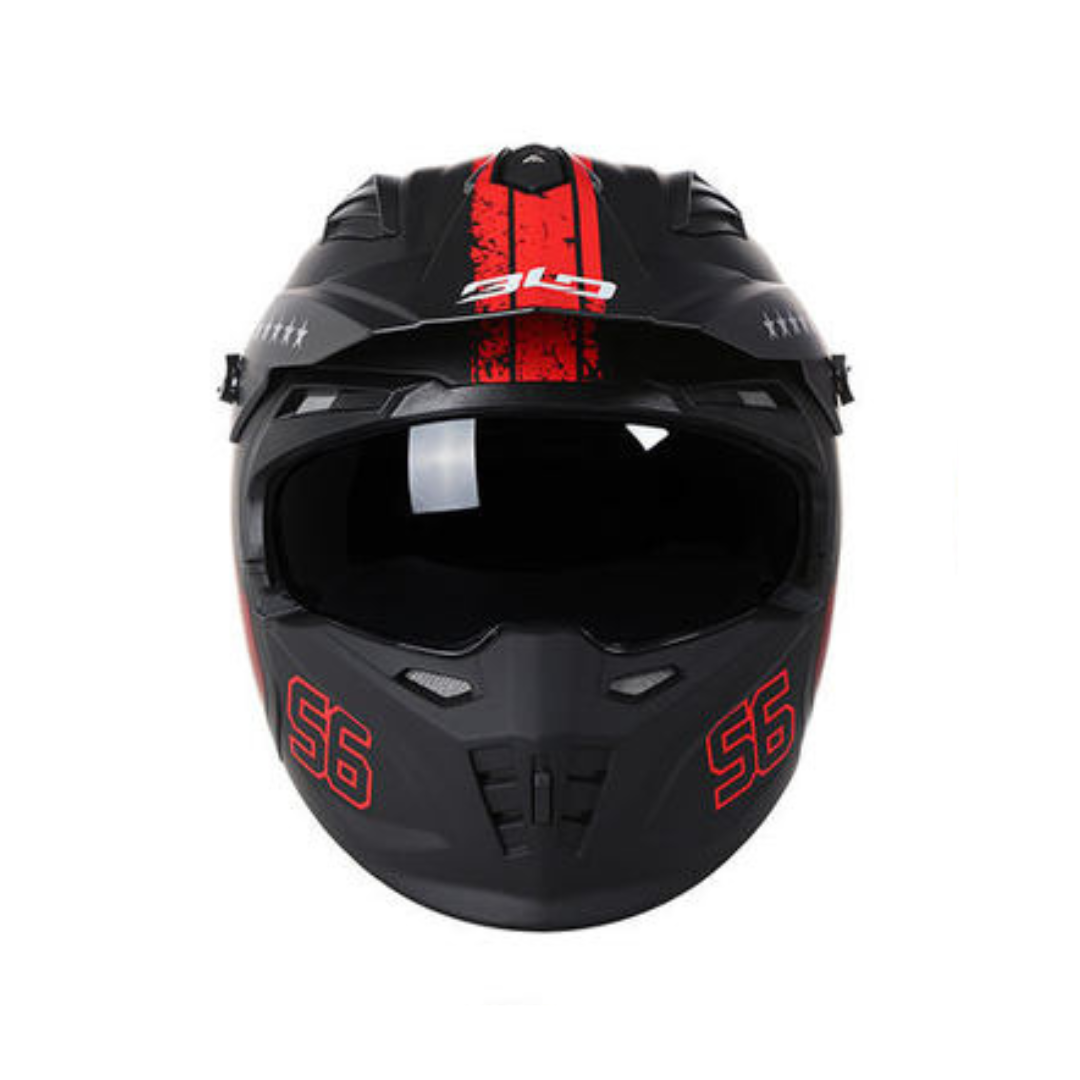 Casque moto intégral Homme | Blacklion  noir Mate
