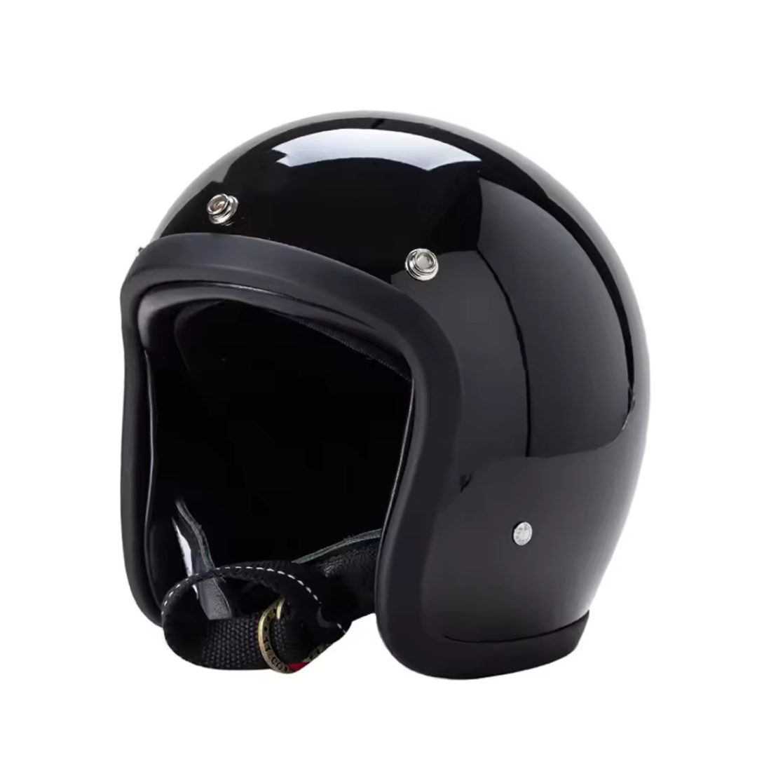 Casque Jet moto | Noir | Face Ouvert