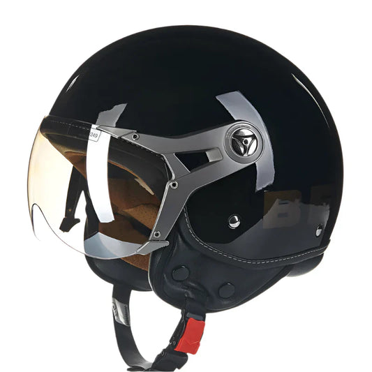 Casque moto Jet Retro Vintage Unisex | BEON MotoBeast