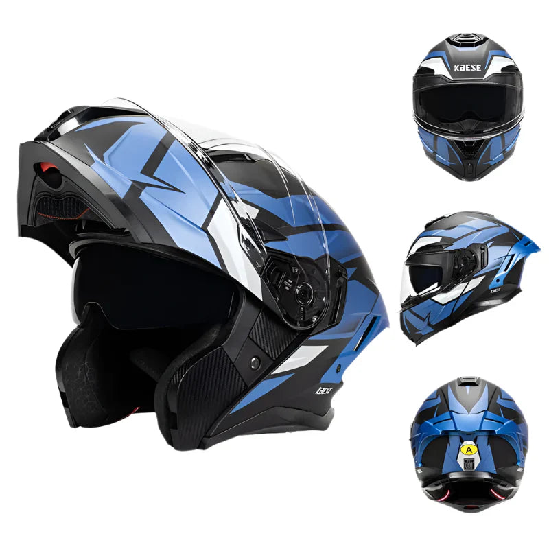Casque de Moto Modulable / Intégral | rabattables double lentille casques modulaires de course | Hommes Femmes