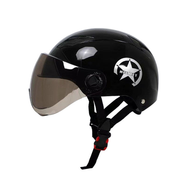 Casque moto Scooter Electrique | Noir Mate