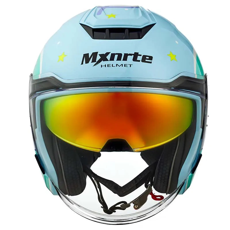 Casque Moto Enfant Bleu motif Lapin