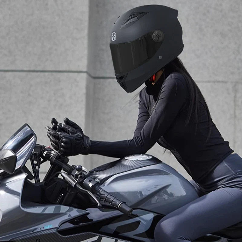 Casque moto intégral Femme Blanc