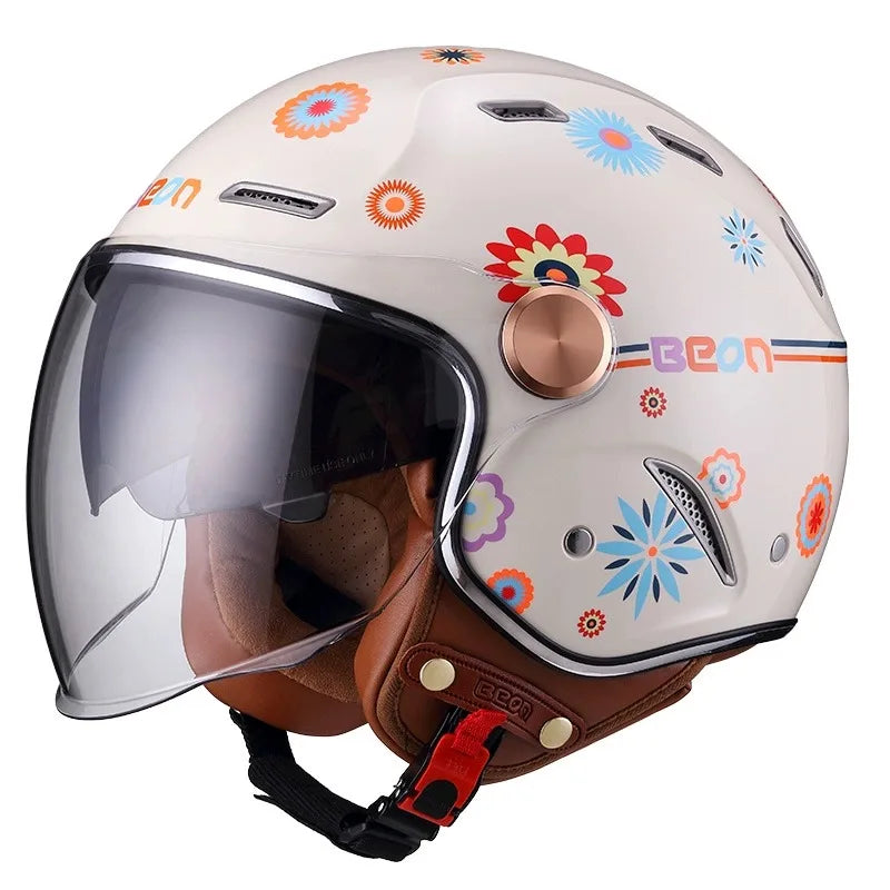 Casque Jet moto Homme & Femme double Visière | BEON MotoBeast