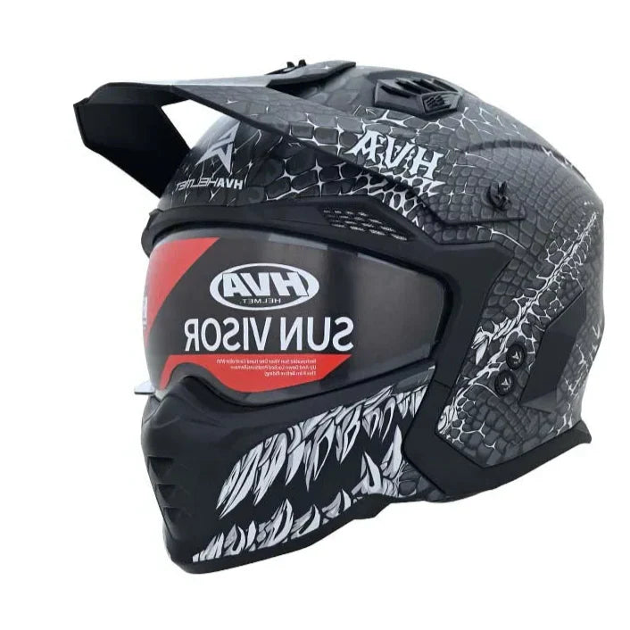 Casque moto cross / scorpion Noir