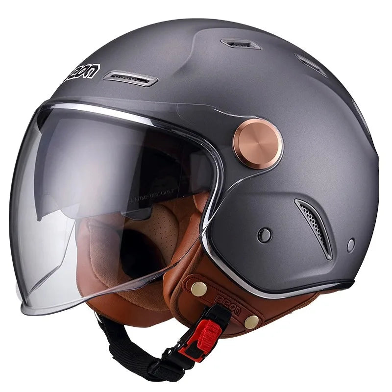 Casque Jet moto Homme & Femme double Visière | BEON MotoBeast