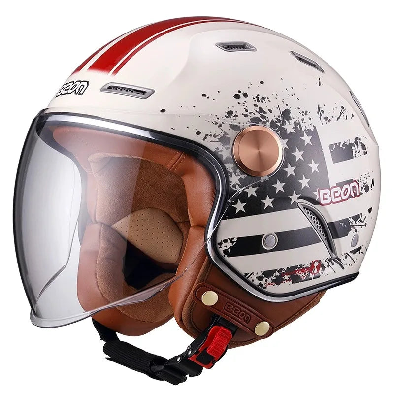 Casque Jet moto Homme & Femme double Visière | BEON MotoBeast