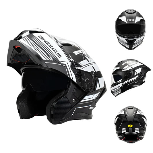 Casque de Moto Modulable / Intégral | rabattables double lentille casques modulaires de course | Hommes Femmes