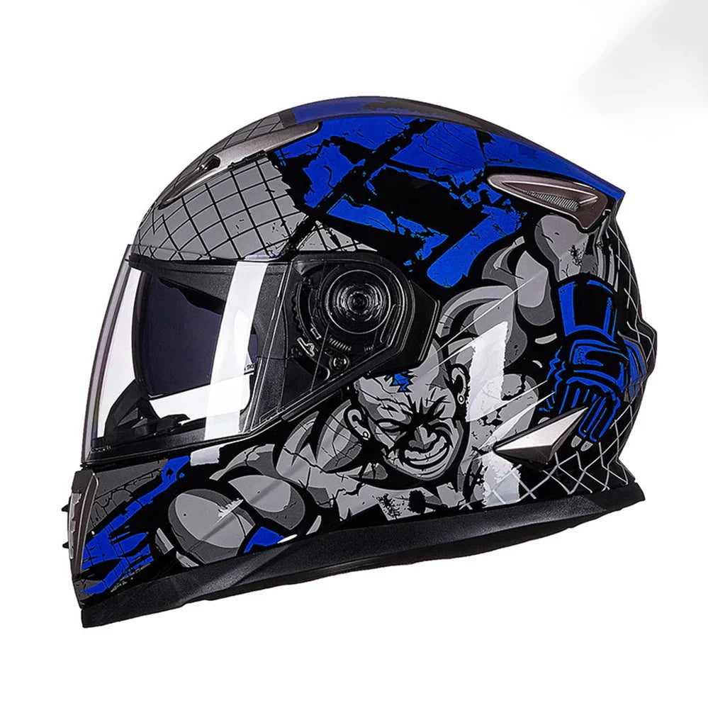 Casque moto intégral Homme Noir