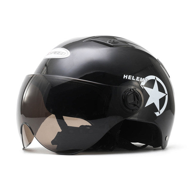 Casque moto Scooter Electrique | Noir Mate
