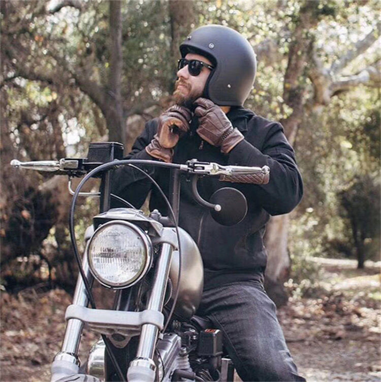 Casque Jet moto | Noir | Face Ouvert