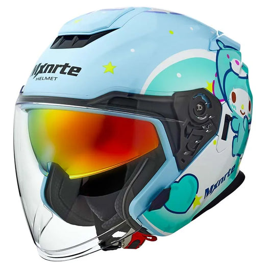 Casque Moto Enfant Bleu motif Lapin