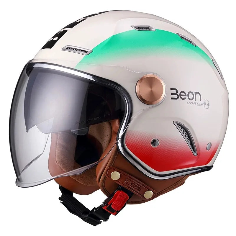 Casque Jet moto Homme & Femme double Visière | BEON MotoBeast