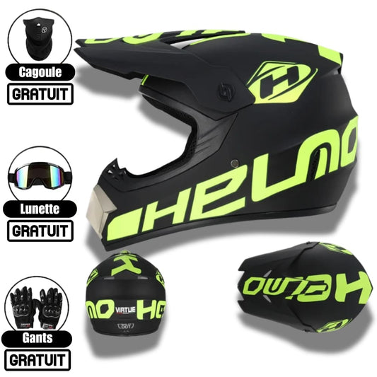 Casque de Moto Cross intégral moto tout-terrain