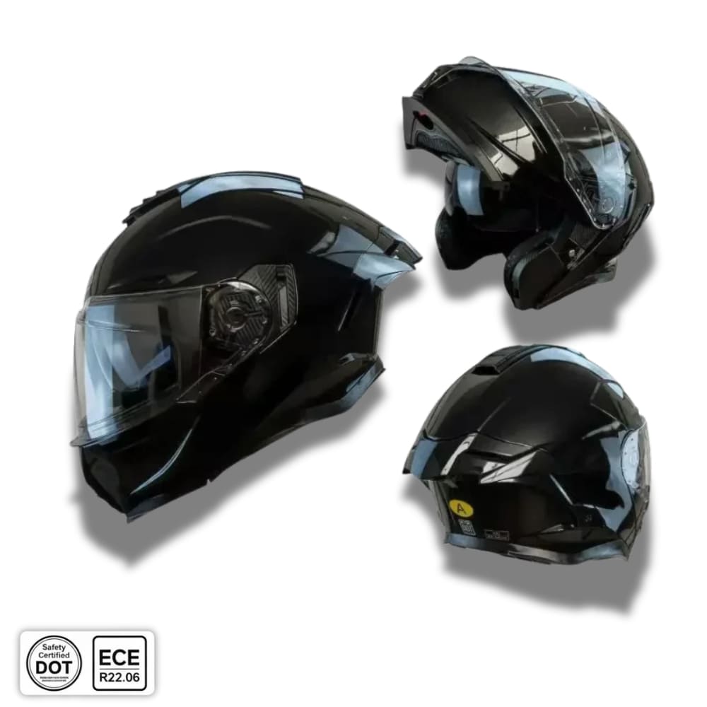 Casque moto Bluetooth intelligent avec protection auditive | Carbon Black