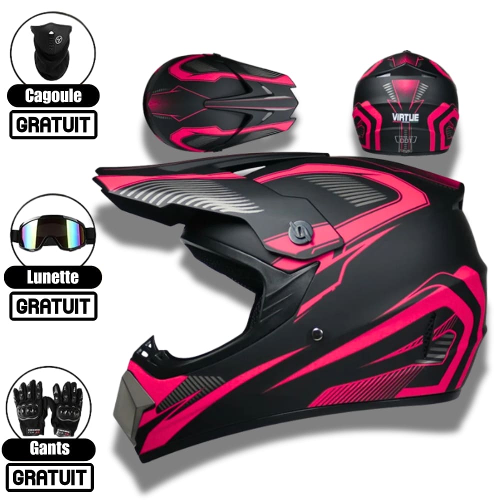 Casque de Moto Cross intégral moto tout-terrain