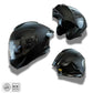 Casque moto Bluetooth intelligent avec protection auditive | Carbon Black