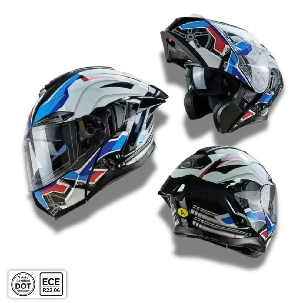 Casque moto Bluetooth intelligent avec protection auditive | Carbon Black