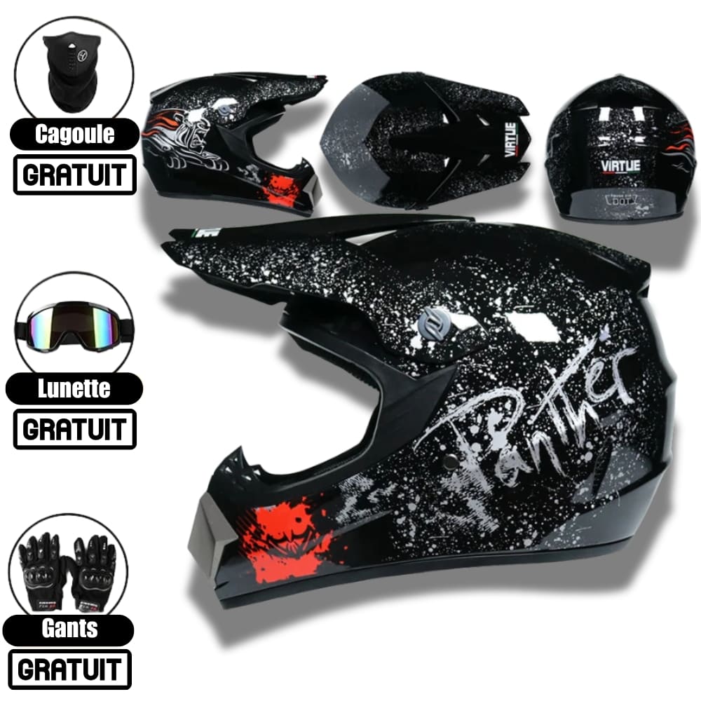 Casque de Moto Cross intégral moto tout-terrain