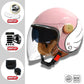 Casque moto Femme Retro Vintage "Angel Slump" | Open Face
