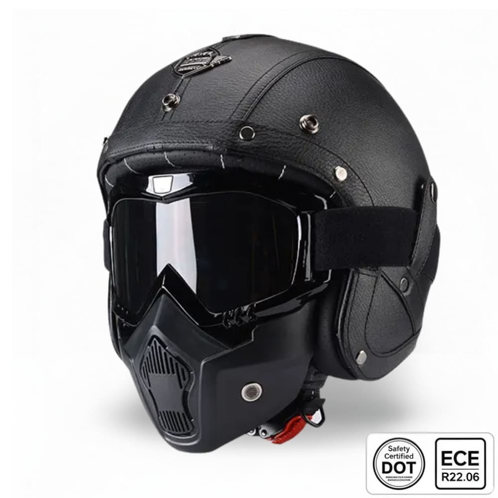 Casque moto Jet/Scorpion Retro Vintage 100% Modulable