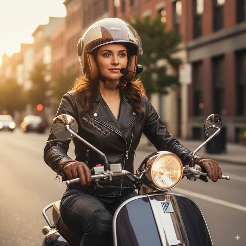 Casque Moto Retro Vintage Bluetooth Integrer | Intercom 4eme Generation