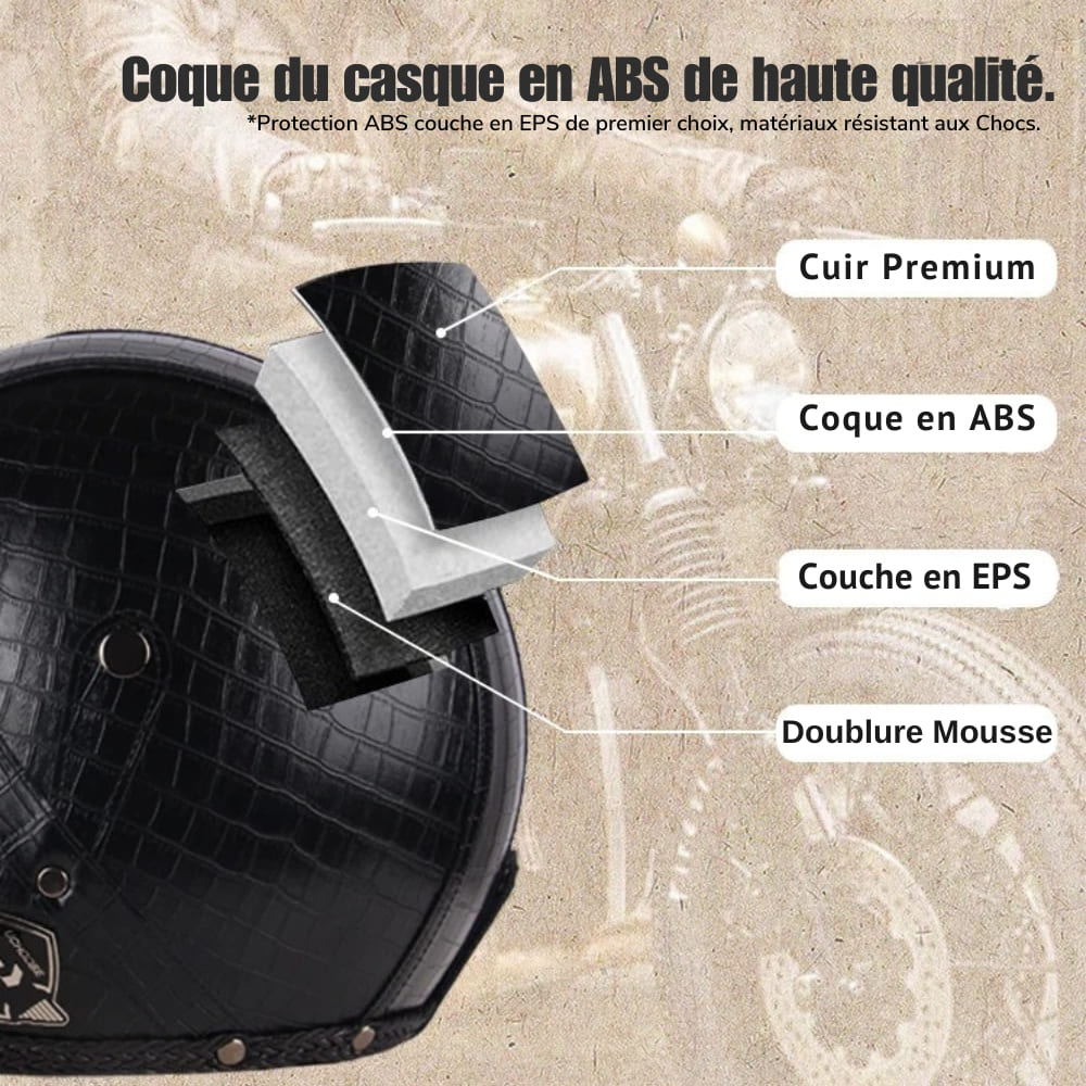 Casque moto Jet/Scorpion Retro Vintage 100% Modulable