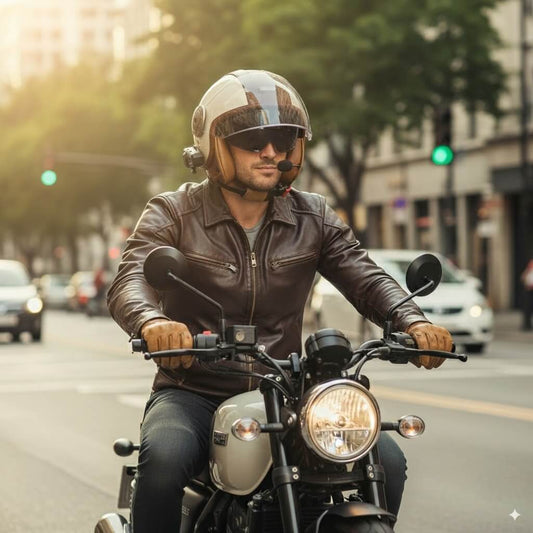 Casque Moto Retro Vintage Bluetooth Integrer | Intercom 4eme Generation