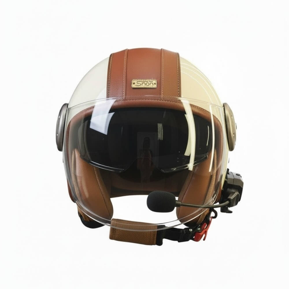 Casque Moto Retro Vintage Bluetooth Integrer | Intercom 4eme Generation