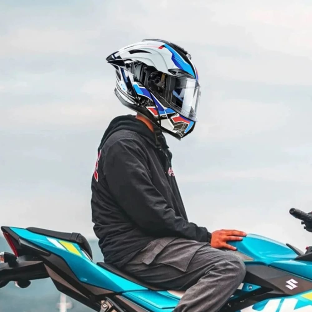 Casque moto Bluetooth intelligent avec protection auditive | Carbon Black