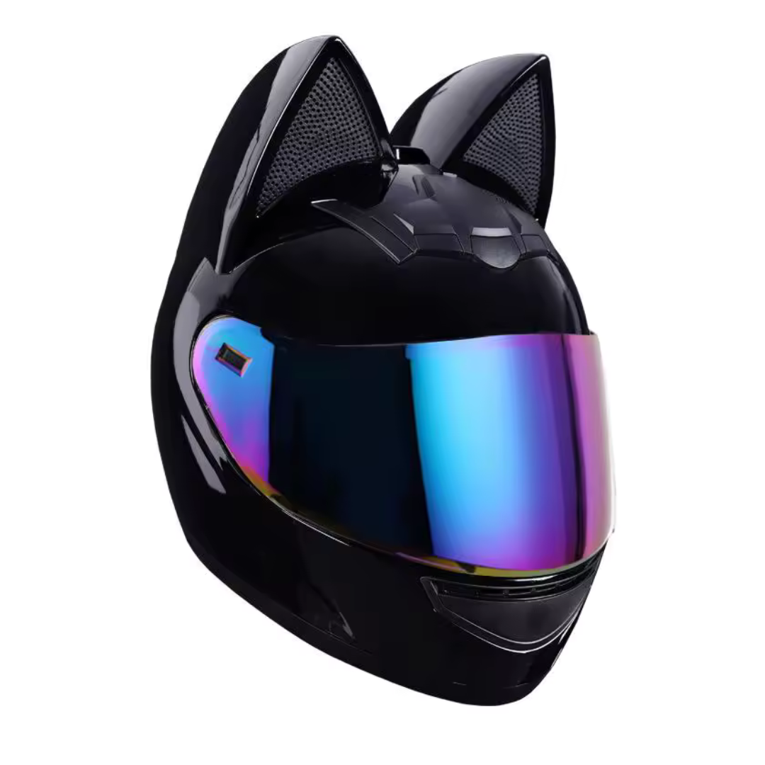 Casque moto Femme Oreille de Chat Noir | Integrale