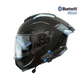 Casque moto Bluetooth intelligent avec protection auditive | Carbon Black