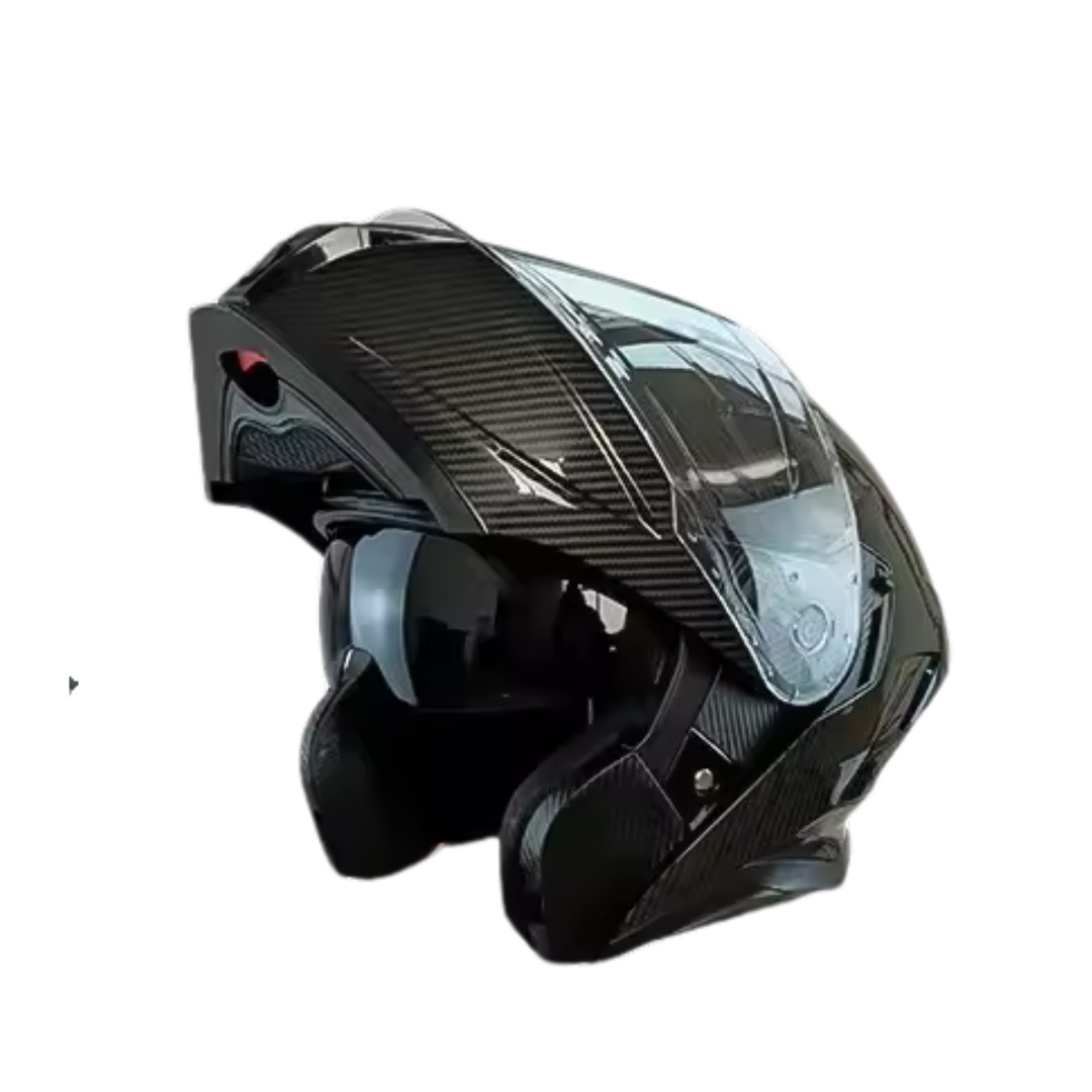 Casque moto Bluetooth intelligent avec protection auditive | Carbon Black