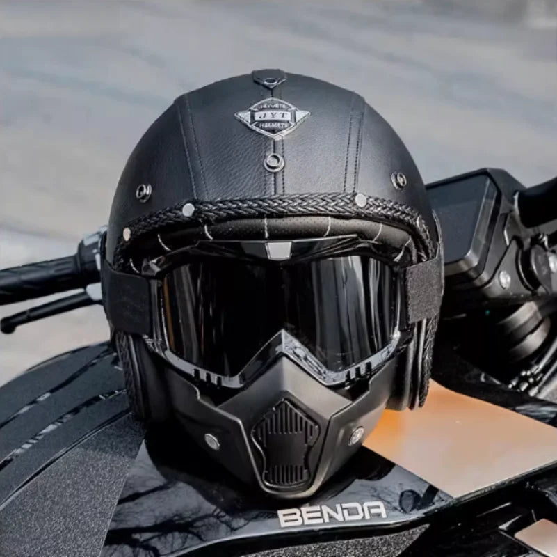 Casque moto Jet/Scorpion Retro Vintage 100% Modulable