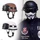 Casque moto Vintage "Cruiser Cuir" avec Lunette