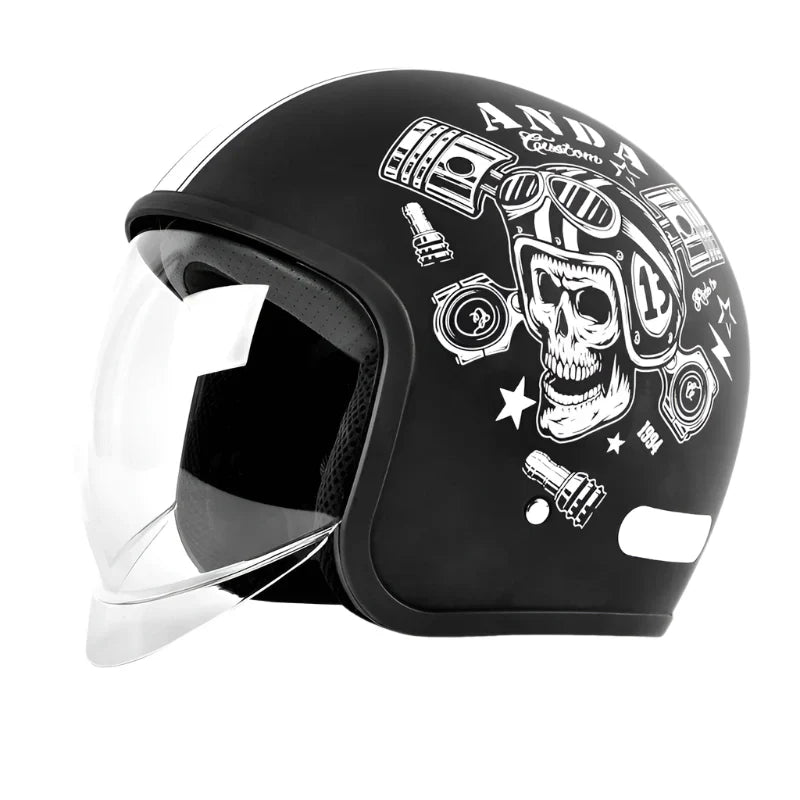 Casque Jet moto Visière integrale