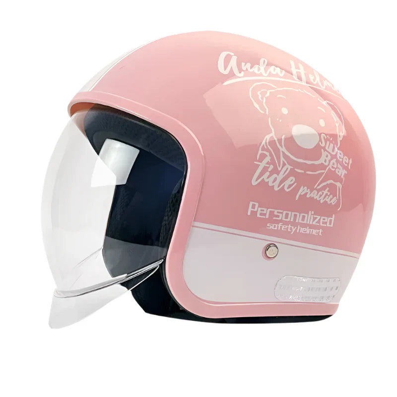 Casque Jet moto Visière integrale