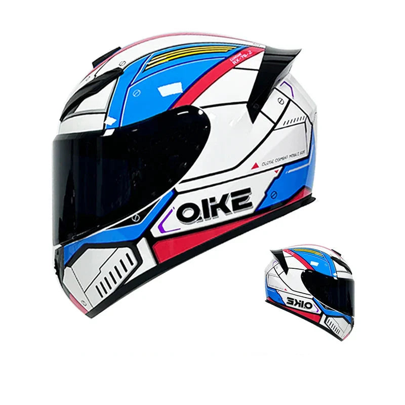 Casque moto intégral Motif Japon / Black-Panther