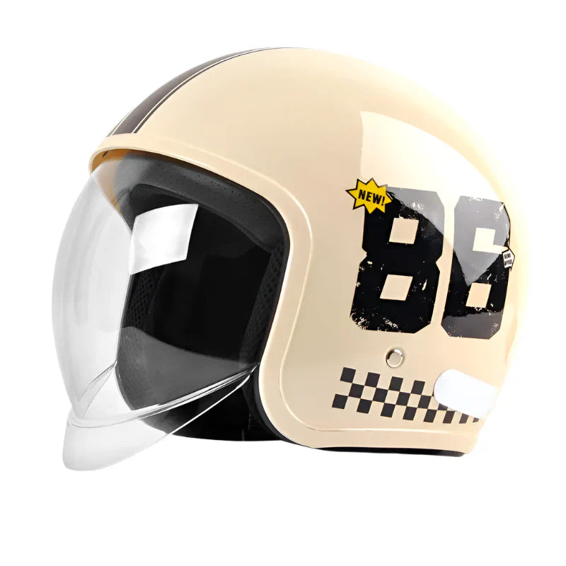 Casque Jet moto Visière integrale